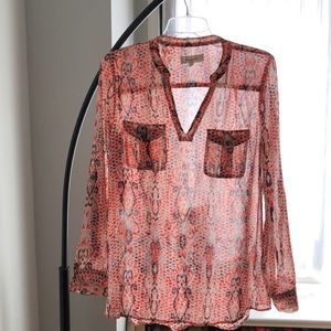 Two by Vince Camuto sheer blouse